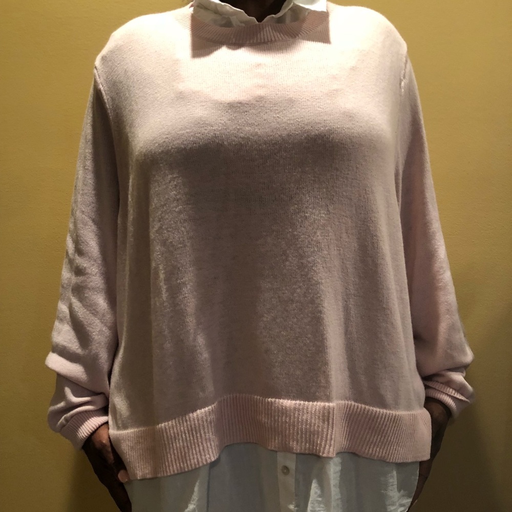 pink sweater tunic